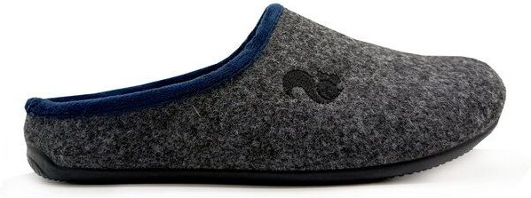 Veganer Slipper "thies ® PET Piping" aus weichem Filz