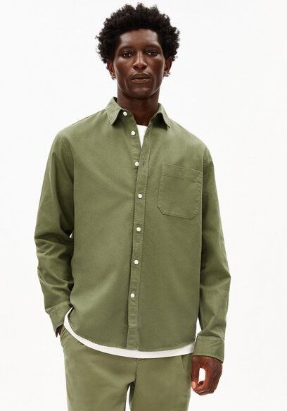 ARMEDANGELS GMT DYE LINO Herren Hemd aus Leinen-Mix