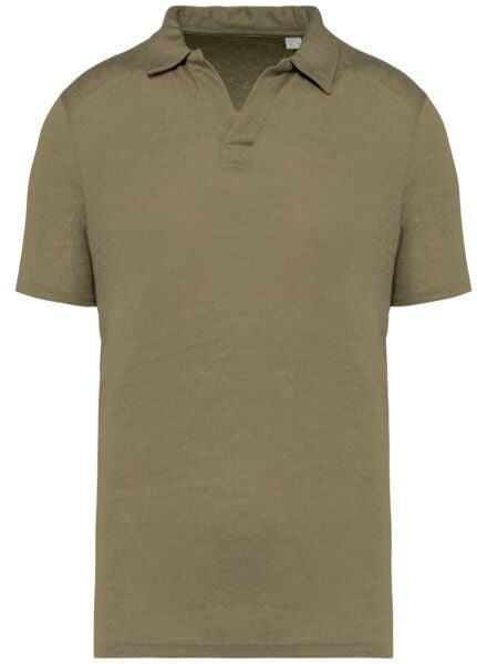 Greenspired Herren Polohemd aus reinem Leinen S-3XL