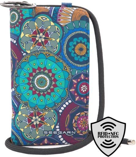 Seegarn-Täschle / 2in1 Handy-Tasche und Geldbeutel (MB46)