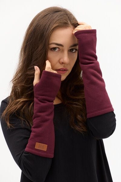 Handstulpen Puffy – Armstulpen aus Bio-Baumwolle – warm & bequem – glatt oder mit KOKOworld-Print – fair & nachhaltig pr...