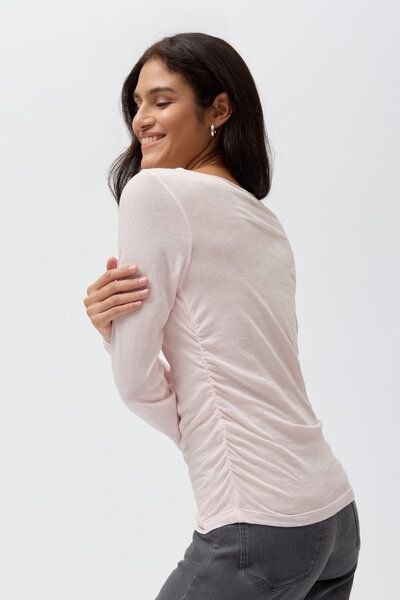 People Wear Organic Langarmshirt, gerafft, Bio-Baumwolle