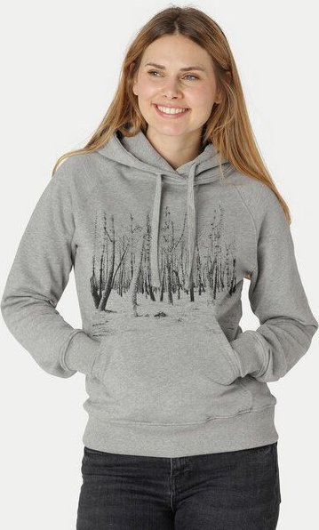 Peaces.bio - handbedruckte Biomode Damen Hoodie Woodland