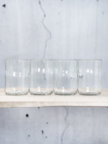 MaBe Trink Glas 450ml - witzig - clean - nachhaltig