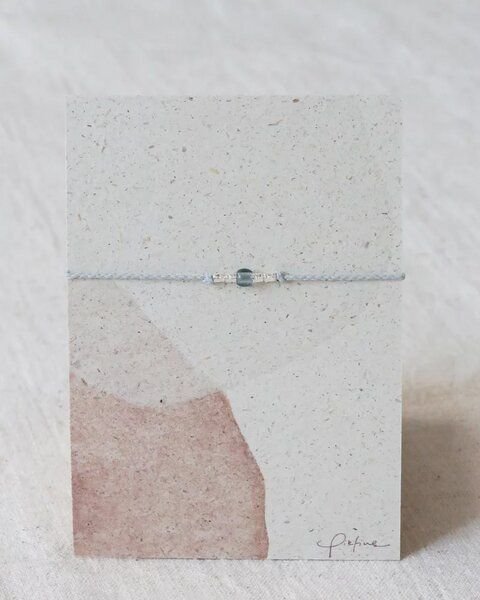 pikfine Glasperlen Armband "Nila" // silber oder vergoldet