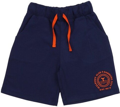 Kinder Shorts GOTS-zertifiziert aus Bio-Baumwolle dunkelblau „Blue Depths“ – Walkiddy