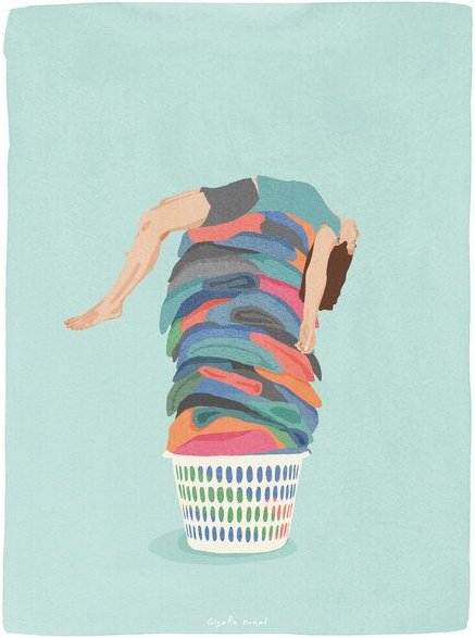 Photocircle Wandbild / Poster / Leinwand - Laundry Day