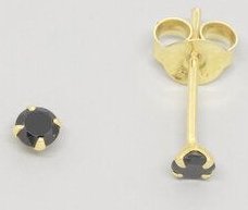fejn jewelry Ohrstecker 'black stud'