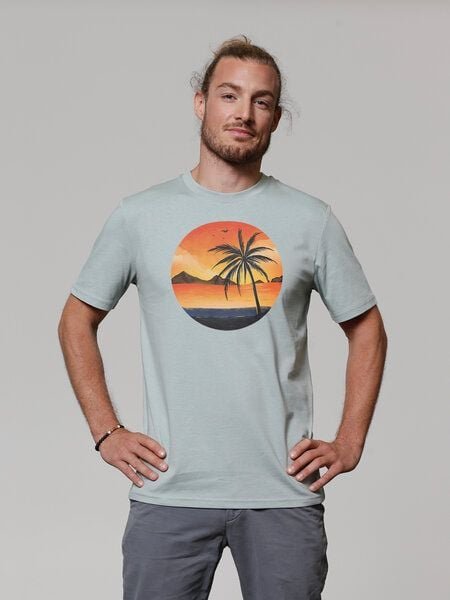 watapparel T-Shirt Unisex Sunset on palm beach