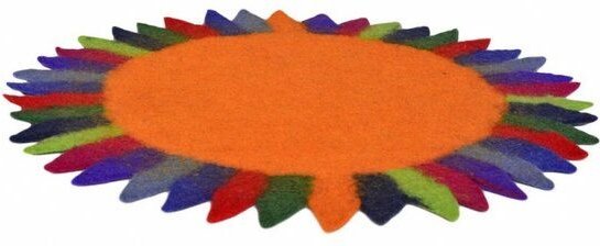 Frida Feeling Untersetzer / Tischsets "Sonne" aus Filz