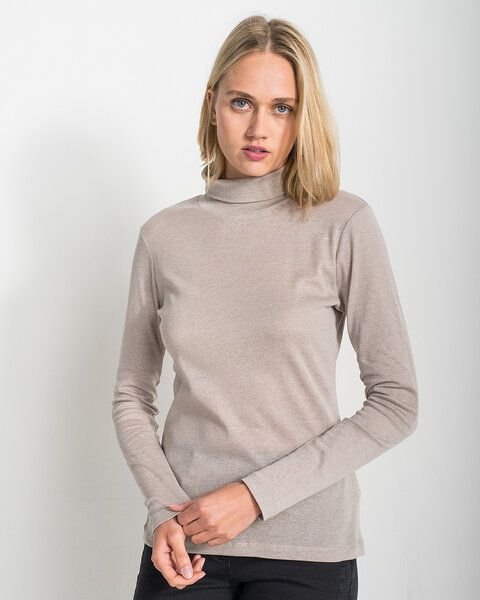 Alma & Lovis Rollkragenshirt aus Bio-Baumwoll-Jersey | Melange Rolli