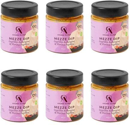 Aroma Olymp Bio Mezze Dip - Gegrillte Aubergine und Florina Paprika