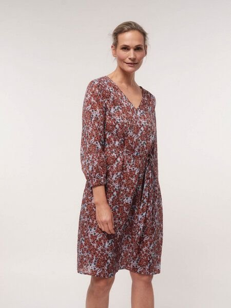 LANIUS Kleid Print Flower Field aus TENCEL