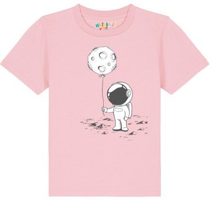 watabout.kids T-Shirt Kinder Kleiner Astronaut mit Luftballon