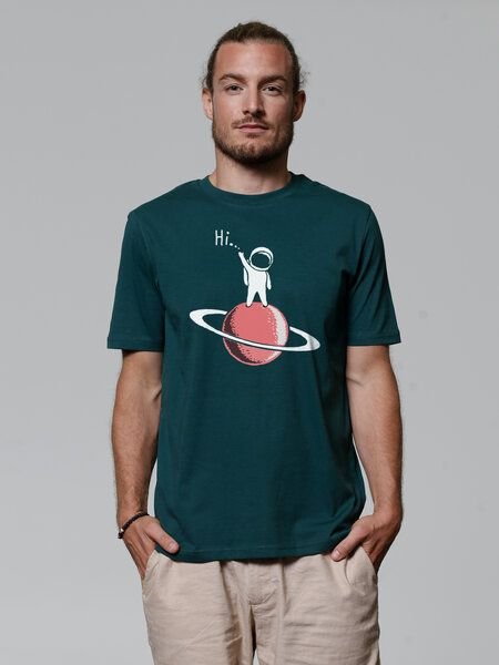 watapparel T-Shirt Unisex Astronaut says Hi