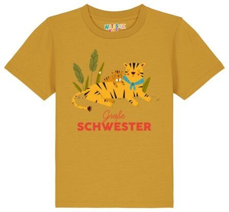 watabout.kids T-Shirt Kinder Tiger Große Schwester