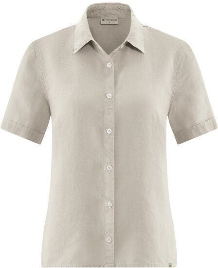 HempAge Kurzarmbluse Damen 100% Hanf