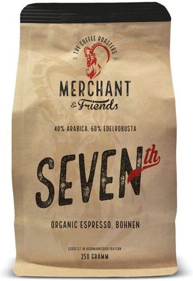 Merchant & Friends Merchant's Seven ́th Bio Espresso ganze Bohne 250g