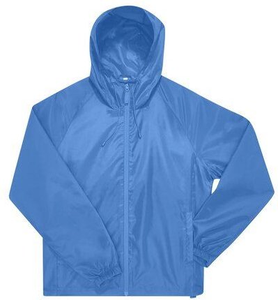 B&C BE INSPIRED Unisex Regen- und Windjacke einstellbare dreiteilige Kapuze mit zwei Fronttaschen