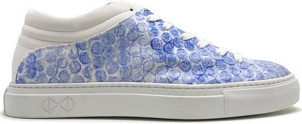 Veganer Sneaker "nat-2 Sleek Low Bubble Wrap" aus upcycled Luftpolsterfolie
