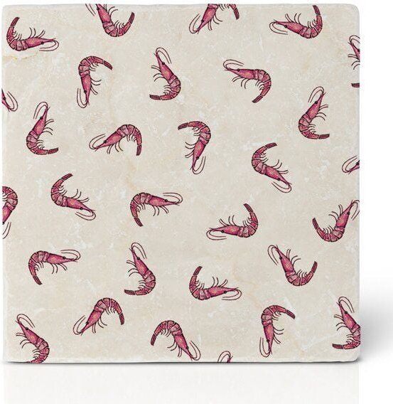 LIGARTI Fliesenuntersetzer – Shrimp Cocktail