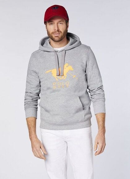 Thumbnail - Polo Sylt Hoodie aus Baumwollmix mit Label-Motiv