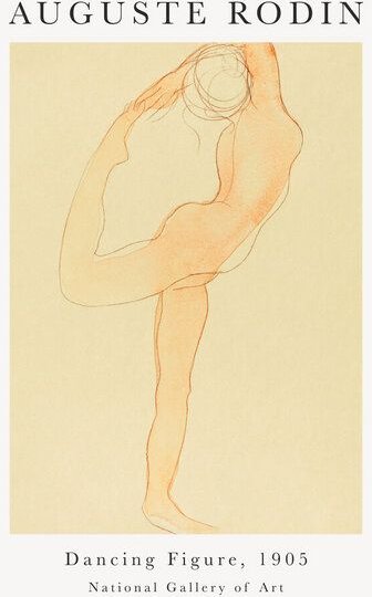 Photocircle Poster / Leinwandbild - Dancing Figure von Auguste Rodin