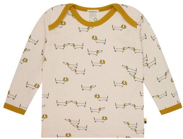 loud + proud Babys & Kinder Shirt langarm mit Druck, GOTS-zertifiziert