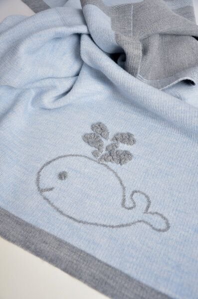 Grote Strick Babydecke TIERLIEB reine GOTS-zertifizierte Merinowolle