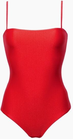 RENDL Swimsuit No.8 - Minimalistischer Badeanzug mit Spaghetti Trägern