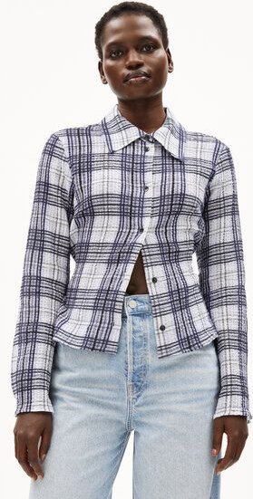 ARMEDANGELS FJAANIA CHECK Damen Bluse aus Bio-Baumwoll Mix