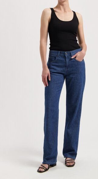 MUD Jeans Jamie Mid Loose Flow - Stone Indigo