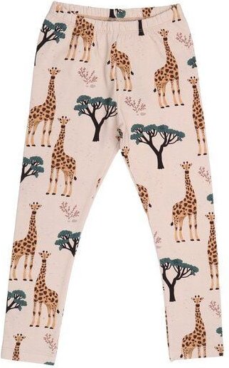 Thumbnail - Giraffes-LeggingsBio-Baumwolle aus 95% Baumwolle -beige- GOTS-Zertifiziert – Walkiddy
