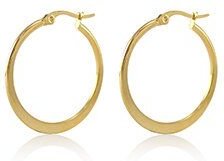 Flache Creolen von Elektropulli in verschiedenen Größen