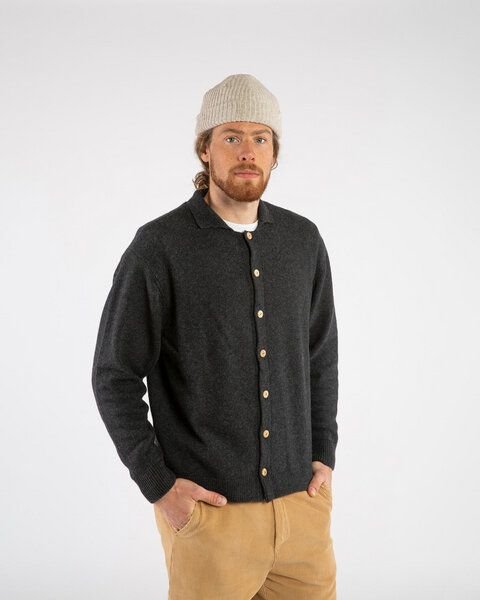 Matona Gestricktes Hemd für Männer aus Bio-Baumwolle und Lammwolle / Knit Shirt