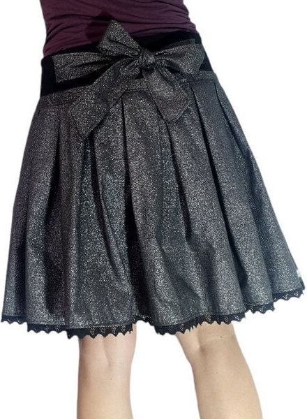 liebewicht FaltenRock Bio Rock'On Schwarz Glitzer mit oder ohne Schleife