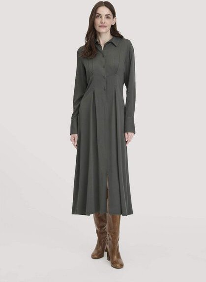 hessnatur Kleid Midi Regular aus reiner LENZING ECOVERO Viskose