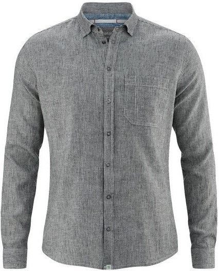 HempAge Gestreiftes Hemd Hanf/Biobaumwolle