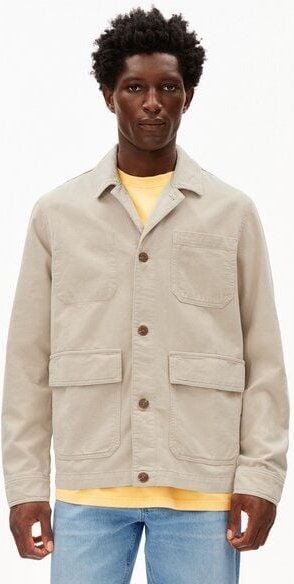 ARMEDANGELS COTTON LINEN Herren Overshirt aus Baumwoll-Leinen-Mix