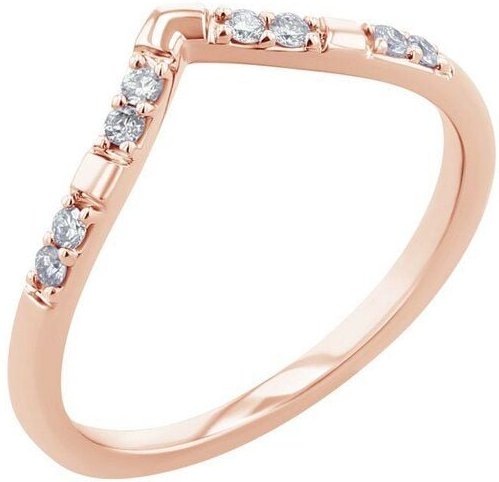 Eppi Ehering in V-Form mit Lab Grown Diamanten Patya