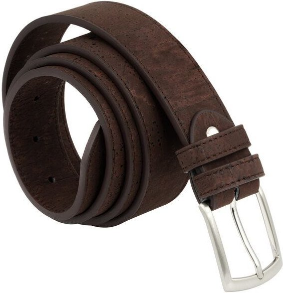 Simaru Herren Gürtel aus Kork mit edler Schnalle, Veganer Gürtel Buenos Aires