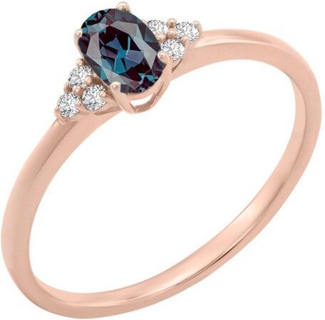 Eppi Verlobungsring mit Alexandrit und Diamanten Sheldo