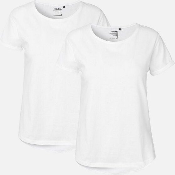Doppelpack Neutral® Ladies Roll Up Sleeve T-Shirt
