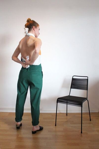 Sophia Schneider-Esleben Hose Eva - Damenhose, Bundfaltenhose, Highwaist aus Bio-Baumwolle