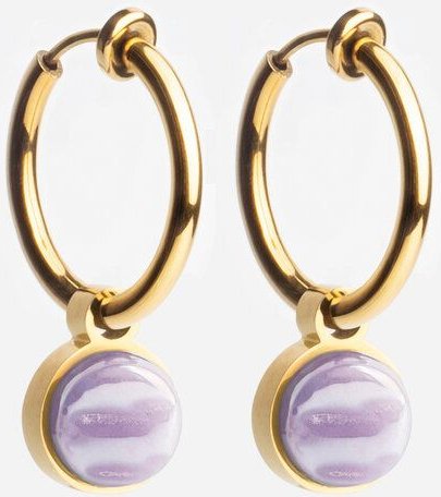 ALEXASCHA Gold Clip Creolen mit Anhänger | Mix & Match