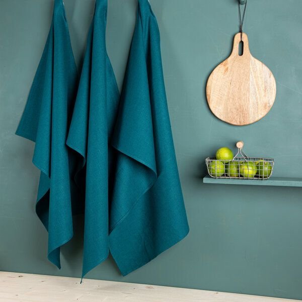 nahtur-design Leinen-Geschirrtücher im 3er Set , 100% Leinen