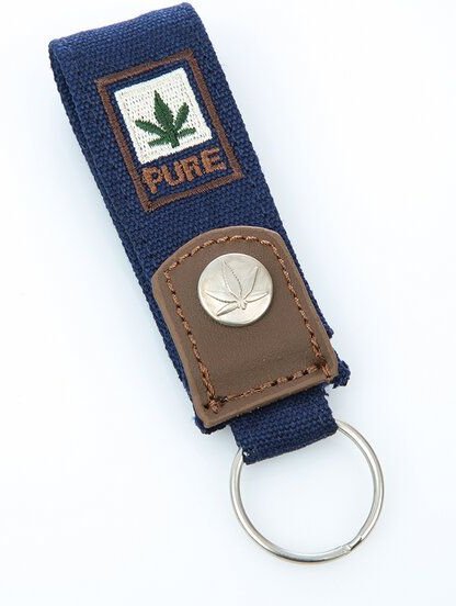 HF-0057 Hanf Schlüsselanhänger groß Hanf-Baumwolle-Mix von Pure Concept