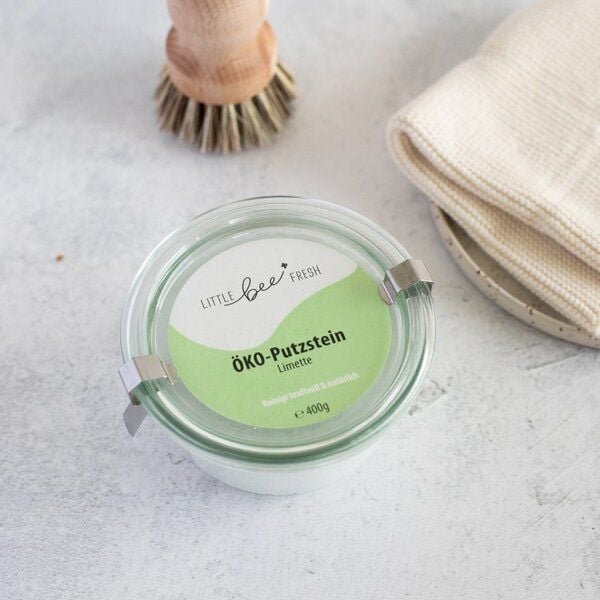 little bee fresh Ökologischer Putzstein - im Weckglas 400g