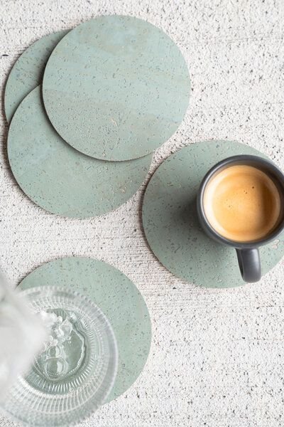 Clarissakork 6er Set Glasuntersetzer aus Kork