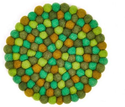 short'n'pietz handgefilzter Topfuntersetzer aus Filzkugeln